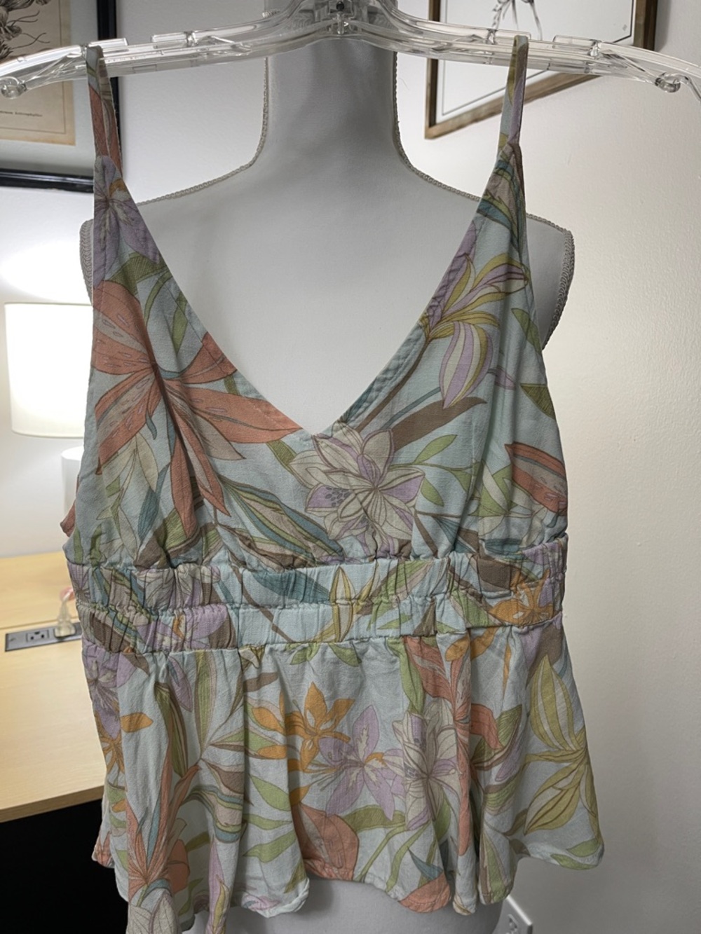 O'Neill Pastel Floral Ruffle Camisole